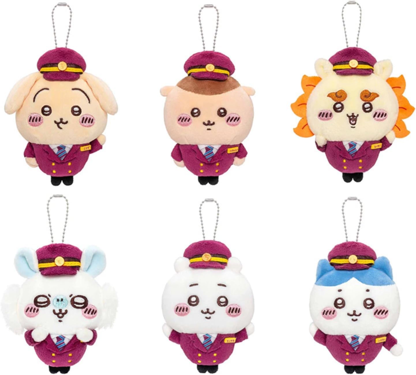 ちいかわ　虎のぬいぐるみキーホルダー 2個セット 大阪限定 ちいかわ 虎さんぬいぐるみS ちいかわ ハチワレ 2点